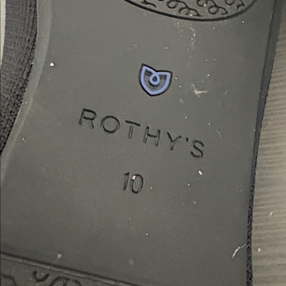 Rothy's The Square Flats Womens Black Minimalist Neutral Slip On Knit Size 10 - Picture 7 of 12